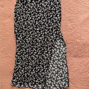 Reformation Black and White Floral RARE DESIGN Pencil Skirt